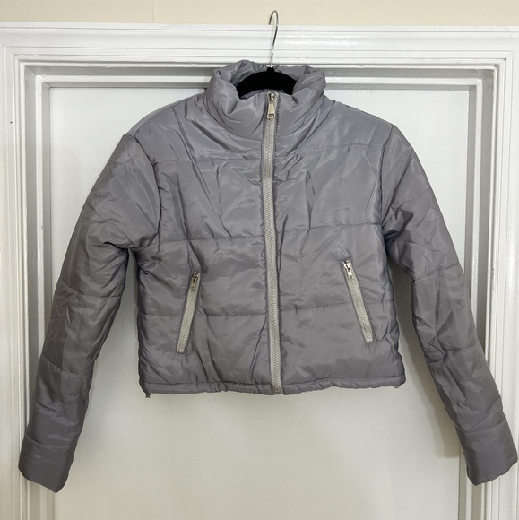 Blush Mark Jackets & Blazers - NWOT Casual Street Stand Collar Plain gray Outerwear Sz small